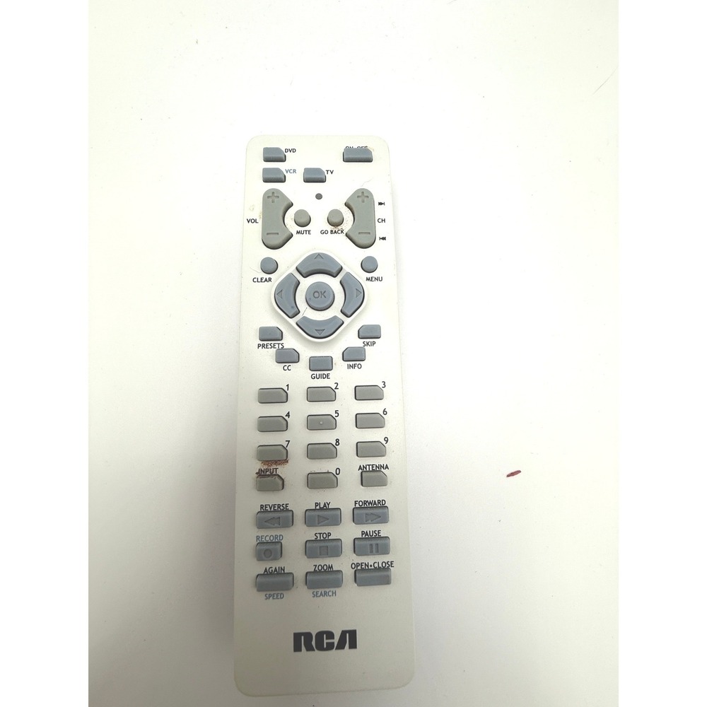 RCA Universal Remote Control for TV VCR DVD Gray Multi Device Controller